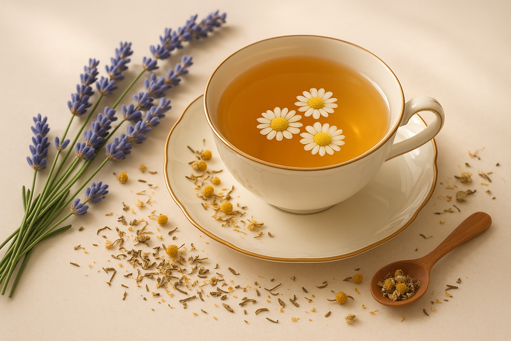 lavender and chamomile tea