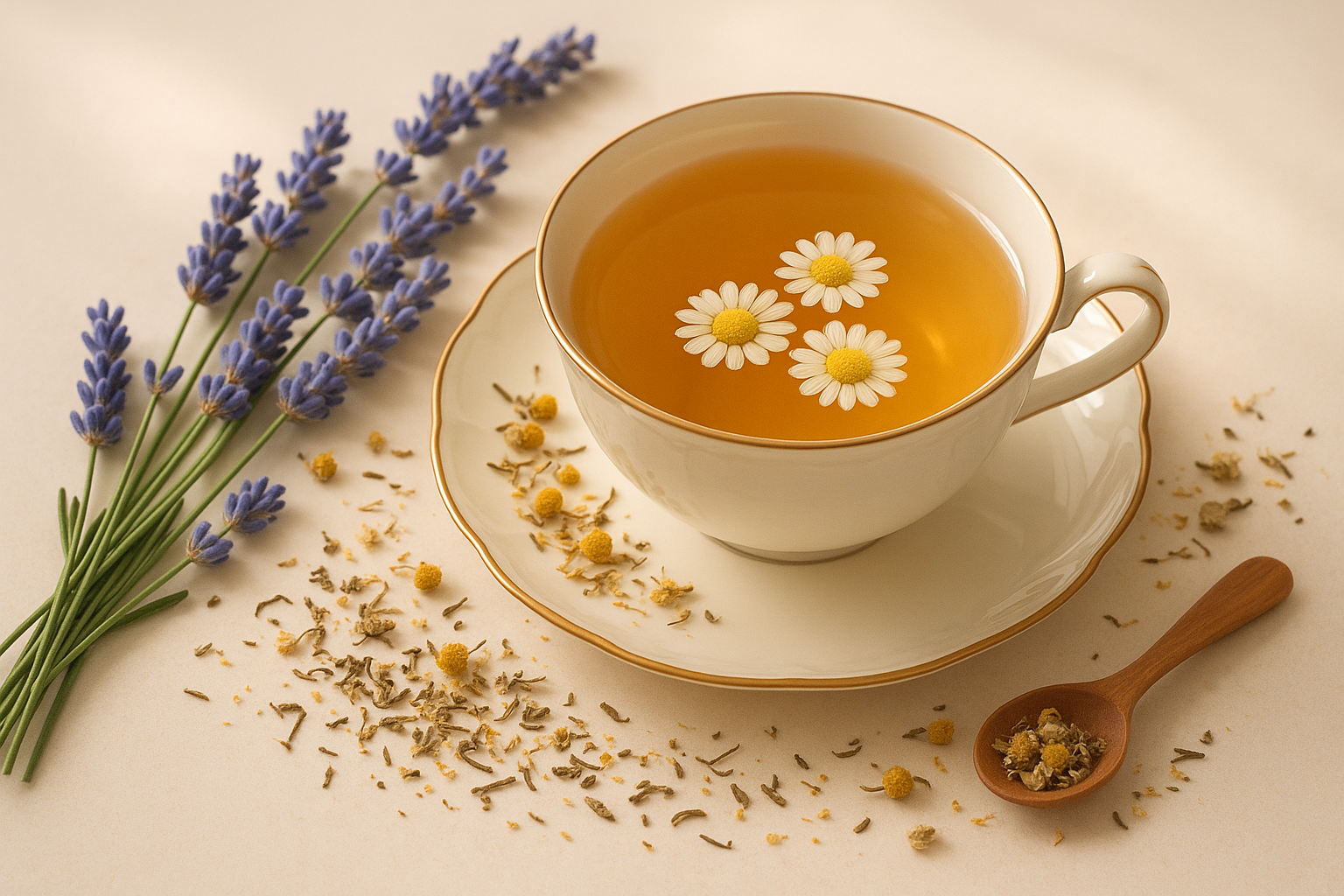 lavender and chamomile tea